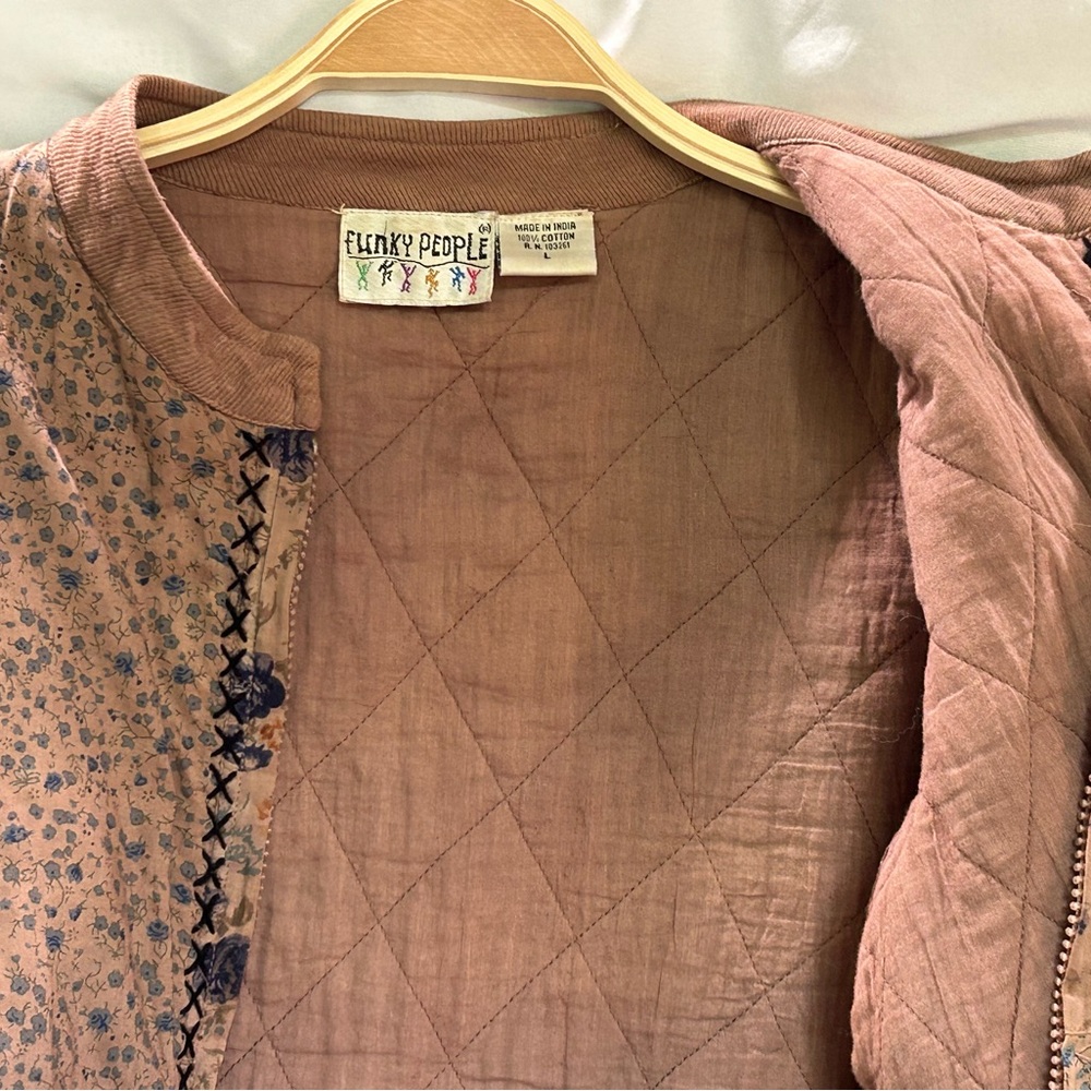 Patchwork Quilted Floral Jacket - image 2